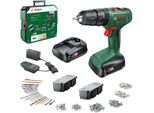 Akku-Schlagbohrschrauber Bosch Home & Garden "Easyimpact Systembox", GrüN, Bohrmaschinen, 241 Teilig, Mit 2 Akkus 18V/1,5Ah Und LadegeräT