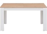 Esstisch Home Affaire "Bergamo KüChentisch", Weiß (Weiß, Artisan Eiche), B:140Cm H:75Cm T:80Cm, Tische, Esstisch, Pflegeleichter Esstisch, ErhäLtlich In 3 GrößEn, 140 Cm Ausziehbar