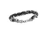 Armband Vivance "Edelstahl GeschwäRzt", Schwarz, ArmbäNder, Herren, 23Cm, Edelstahl, GläNzend, Armband