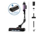 Rowenta Akku-Hand-Und Stielstaubsauger "X-Force Flex 9.60 Allergy, Kabellos, Bis Zu 100 Air Watt, Ultraleicht", Schwarz (Schwarz, Lila), B:23,4Cm H:112Cm T:24,8Cm, Akkusauger, Hohes FassungsvermöGen, Flex-Gelenk, Lange Betriebsdauer, RH203A