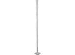 Zaunpfosten Alberts "Universal", Grau (Feuerverzinkt), B:3Cm H:102Cm T:3Cm, Stahl, Zaunpfosten, Zum Aufschrauben, LäNge 1020 Mm, Pfosten 30 X 30 Mm