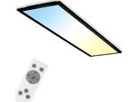 Briloner Leuchten LED Panel "7167016 Piatto", Weiß (Schwarz), Leuchten, Deckenlampe, 100X25X6Cm, 24W, Wohnzimmer, Schlafzimmer, Flur