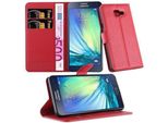 Cadorabo Custodia Per Samsung Galaxy A5 2016 Custodia Protettiva In Rosso Custodia Per Cellulare Cover Chiusura Magnetica