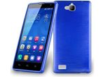 Cadorabo Custodia Per Honor 3C Cover Protettiva In Blu Custodia Protettiva In Silicone Tpu Cover