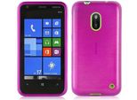 Cadorabo Custodia Per Nokia Lumia 620 Custodia Protettiva In Silicone Tpu Rosa Custodia Cover