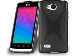 Cadorabo Custodia Per Telefono Cellulare Per Lg Joy In Nero Cover Tpu Silicone Back Cover Case