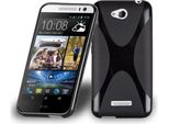 Cadorabo Custodia Per Telefono Cellulare Per Htc Desire 616 In Nero Cover Tpu Silicone Back Cover Case