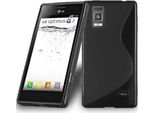 Cadorabo Custodia Protettiva Per Lg Optimus Gj Cover In Nero Custodia Per Cellulare Tpu Custodia In Silicone