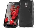 Cadorabo Custodia Protettiva Per Lg L5 Ii (2A Sim) Cover In Nero Custodia Per Cellulare Tpu Custodia In Silicone