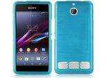 Custodia Cadorabo Per Sony Xperia E1 Cover Protettiva In Tpu Protettiva Turchese Cover In Silicone