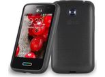 Cadorabo Cover Per Lg L3 Ii (2Nd Sim) Cover Protettiva In Nero Cover Protettiva Cover In Silicone Tpu Cover
