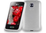 Cadorabo Cover Per Lg L3 Ii (2Nd Sim) Cover Protettiva In Argento Cover Protettiva Cover In Silicone Tpu Cover