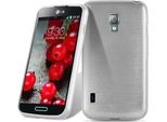 Cadorabo Cover Per Lg L7 Ii (2Nd Sim) Cover Protettiva In Argento Cover Protettiva Cover In Silicone Tpu Cover