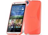 Cadorabo Custodia Protettiva Per Htc Desire 820 In Rosso Custodia Per Telefono Cellulare Tpu Custodia In Silicone