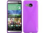 Cadorabo Custodia Per Telefono Cellulare Per Htc One M8 Mini In Viola Cover Tpu Silicone Back Cover Case