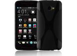 Cadorabo Custodia Per Telefono Cellulare Per Htc Butterfly S In Nero Cover Tpu Silicone Back Cover Case