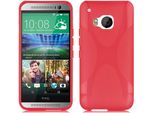 Cadorabo Custodia Per Telefono Cellulare Per Htc One M9 In Rosso Cover Tpu Silicone Back Cover Case