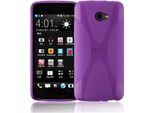 Cadorabo Custodia Per Telefono Cellulare Per Htc Butterfly S In Viola Cover Tpu Silicone Back Cover Case