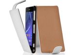 Cadorabo Cover Protettiva Per Sony Xperia Z2 In Bianco Flip Case Custodia Del Telefono Cellulare Case Cover Imitazione Pelle