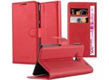 Cadorabo Custodia Per Htc One M7 Custodia Protettiva In Rosso Custodia Per Cellulare Cover Chiusura Magnetica