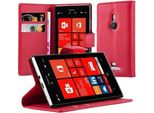Cadorabo Cover Per Nokia Lumia 925 Cover Protettiva In Rosso Custodia Per Cellulare Cover Chiusura Magnetica