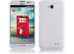 Cadorabo Cover Protettiva Per Lg L70 (1A Sim) Cover In Bianco Custodia Per Cellulare Tpu Custodia In Silicone