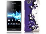 Cadorabo Custodia Per Sony Xperia M Cover Protettiva In Viola Custodia Rigida Custodia Protettiva Per Telefono Cellulare Cover Case