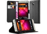 Cadorabo Cover Per Htc One M4 Mini Cover Protettiva In Nero Custodia Per Cellulare Cover Chiusura Magnetica