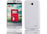 Cadorabo Custodia Per Telefono Cellulare Per Lg L70 (1A Sim) In Cover Bianca Tpu Silicone Back Cover Case