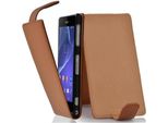 Cadorabo Custodia Protettiva Per Sony Xperia Z2 In Marrone Flip Case Custodia Del Telefono Cellulare Custodia Cover Imitazione Pelle