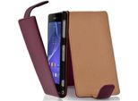 Cadorabo Custodia Protettiva Per Sony Xperia Z2 Cover In Viola Flip Case Custodia Del Telefono Cellulare Cover In Similcuoio