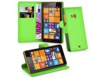 Cadorabo Cover Per Nokia Lumia 535 Cover Protettiva In Verde Custodia Per Cellulare Cover Chiusura Magnetica
