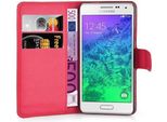 Cadorabo Custodia Per Samsung Galaxy Alpha Custodia Protettiva In Rosso Custodia Per Cellulare Cover Chiusura Magnetica