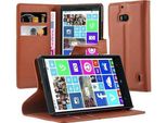Cadorabo Cover Per Nokia Lumia 929 / 930 Cover Protettiva In Marrone Custodia Per Cellulare Cover Chiusura Magnetica