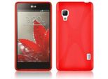 Cadorabo Custodia Protettiva Per Lg L5 Ii (2A Sim) Cover In Rosso Custodia Per Cellulare Tpu Custodia In Silicone