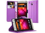 Cadorabo Custodia Per Htc One M4 Mini Custodia Protettiva In Viola Custodia Per Cellulare Custodia Cover Chiusura Magnetica
