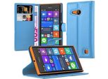Cadorabo Cover Per Nokia Lumia 730 Cover Protettiva In Blu Custodia Per Cellulare Cover Chiusura Magnetica