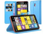 Cadorabo Cover Per Nokia Lumia 1320 Cover Protettiva In Blu Custodia Per Cellulare Cover Chiusura Magnetica
