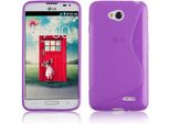 Cadorabo Custodia Protettiva Per Lg L70 (1A Sim) Cover In Viola Custodia Del Telefono Cellulare Tpu Custodia In Silicone