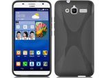Cadorabo Custodia Per Telefono Cellulare Per Huawei Ascend GX1 In Nero Cover Tpu Silicone Back Cover Case