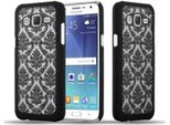 Cadorabo Cover Per Samsung Galaxy J5 2015 Cover Protettiva In Nero Custodia Rigida Cover Protettiva Fiori Cover Telefono Cellulare