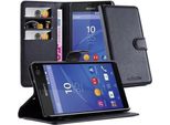 Cadorabo Cover Per Sony Xperia C4 Cover Protettiva In Nero Custodia Per Cellulare Cover Chiusura Magnetica