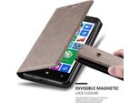 Cadorabo Cover Per Nokia Lumia 625 Cover Protettiva In Marrone Custodia Per Cellulare Cover Chiusura Magnetica