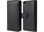 Cadorabo Custodia Per Huawei P8 Lite 2015 In Nero Cover Posteriore Telefono Cellulare Protettivo Cover Libro Custodia Libretto Slot Per Schede
