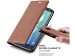 Cadorabo Custodia Per Samsung Galaxy S6 Edge Custodia Protettiva In Marrone Custodia Per Cellulare Cover Chiusura Magnetica