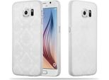 Cadorabo Cover Per Samsung Galaxy S6 Cover Protettiva In Bianco Custodia Rigida Cover Protettiva Cover Fiori Cover Per Telefono Cellulare