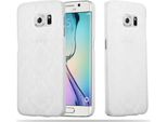 Cadorabo Cover Per Samsung Galaxy S6 Edge Cover Protettiva In Bianco Custodia Rigida Cover Protettiva Cover Fiori Cover Telefono Cellulare