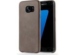 Cadorabo Custodia Protettiva Per Samsung Galaxy S7 Edge Cover In Marrone Custodia Rigida Cover Telefono Cellulare Custodia In Ecopelle