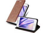 Cadorabo Custodia Per Samsung Galaxy J1 2015 Custodia Protettiva In Marrone Custodia Per Telefono Cellulare Cover Chiusura Magnetica