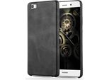 Cadorabo Custodia Protettiva Per Huawei P8 Lite 2015 Cover In Nero Custodia Rigida Cover Telefono Cellulare Custodia In Ecopelle